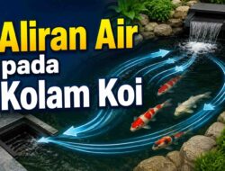 Aliran Air pada Kolam Koi